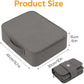 Portable Travel Litter Box for Cats, Small Foldable Travel Cat Litter Box with Zipped Lid, No Smell, Waterproof, Leak-Proof, for Car Hotel and Outdoor, Grey