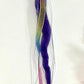 Interactive Cat Teaser Wand with Feather Attachments, Multi-Color Toys, 8 Piece Set