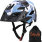 Kids Bike Helmet,Bavilk Kids Boys Girls Bike Helmets with LED Light Detachable Visor Children Youth Teen Multi-Sport for Skating Cycling Scooter Skateboard Adjustable & Lightweight 19.7"-22.4"