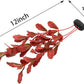 2-Pack 12 Inch Aquarium Silk Aquarium Plants, Artificial Plastic Plant for Small Tank, Goldfish, Fish Hides (Red, 12 Inch)