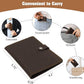 Jack&Chris Genuine Leather Passport Holder For Travel, RFID Blocking Handmade Passport Holder with Card Case Organized & Safe, Quality Travel Essentials for Women and Men for Gifting, Coffee