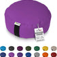 Bean Products Zafu Meditation Pillows for Sitting on Floor, Yoga Cushion, Cotton/Buckwheat Fill Yoga Pillow, Zafu Meditation Cushion, Zen Kneeling Prayer Pad- Made in USA - 14" Round - Orchid