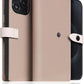 D8 Edition Full Grain Leather Wallet Case for iPhone 15 Pro - [2-in-1] Handcrafted Detachable Diary Style with Magnetic MagSafe Back Cover and Snap Closure, Gift Box Included (Light Cream)