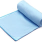 Eunzel 2 Pack Hot Yoga Towel Non Slip Yoga Mat Towel Non-Slip Sweat Absorbent Microfiber Towel for Hot Yoga, Pilates and Workout 72" x 26.5", Blue