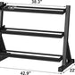 Premium Rubber Coated Hex Dumbbell Weight Set with Rack, Multiple Packages,210LB/350LB/450LB/550LB Set for Home Gym, Hand Weights for Muscle Toning, Strength Building & Full Body Workout