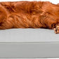 Furhaven Orthopedic Dog Bed for Large Dogs w/ Removable Bolsters & Washable Cover, For Dogs Up to 95 lbs - Quilted Sofa - Silver Gray, Jumbo/XL