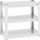 Metal Aquarium Stand with a Adjustable 3-Tier Fish Tank Rack,Tank Not Included,for Home Office(31.5" L x 18" W x 34" H). (White)