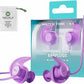 WATERTIME Waterproof Swimming Neckband Ear Plugs for Adults - Reusable Silicone Ear Plugs for Women & Men, Keep Ear Water Out for Swimming, Showering, Water Sports (Pink, One Size)