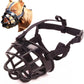 Basket Dog Muzzles-Soft Adjustable Breathable Mask Anti Biting Chewing Barking Training Dog Muzzle for Small Medium Large Dogs (Black, 5: Snout 11-14.9")