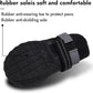 Dog Shoes, Waterproof Dog Boots & Paw Protectors with Anti-Slip Sole, 4pcs/Set Pet Dog Booties, Reflective Dog Shoes for Small Medium Large, Winter Snowy Summer Hot Pavement (Black, 8# (2XL))