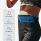 WATERFLY Running Belt Fanny Pack: Runner Marathon Jogging Waist Pack Sport Workout Exercise Fitness Phone Holder Belt for Men Women Jogger Slim Waistband Dark Blue