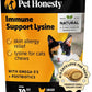 Cat Immune Support Lysine - Cat Allergy Relief - Sneezing, Runny Nose, Watery Eyes - Cat Supplements & Vitamins with Omega 3s, L-Lysine, Antioxidants, Colostrum - Chicken (30 Day Supply)
