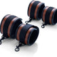 6pcs Black PU Adjustable Straps Sports Training Fitness Gear Home Yoga Set