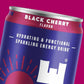 Sunshine Sparkling Energy Drink, Black Cherry with Daily Essential Vitamins, 360mg of Electrolytes, 70mg of Natural Caffeine, 12 Fl Oz (Pack of 24)