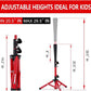 Baseball Softball Tee for Kids Toddles 3-10 Years Batting Hitting Tee T Ball Set Stand for Baseball Trainer Easy Adjustable Height 20.5''-29.5''Portable w/Carry Bag for Indoor Outdoor