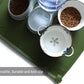 Hoki Found X-Large Silicone Pet Food Mats Tray - Non Slip Dog Cat Bowl Mats Placemat - Pet Feeding Mat - Waterproof Dog Food Mats -Pet Water Mats for Carpet -Dark Olive