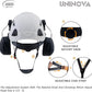 UNINOVA Arborist Helmet Forestry Helmet Chainsaw Helmet with Visor and Earmuffs,OSHA Safety Hard Hat Helmet for Logging Trimming Mowing Climbing Tree Service Garden Work