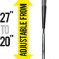 Baseball Batting Tee, Height Adjustable 20-27 inch for Kids and Youths, Durable Hitting Tee for Baseball/Softball with Rubber Top,Heavy-Duty Base| Easy Setup and Carrying