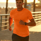 Zengjo Athletic Shirts for Men Short Sleeve Quick Dry Workout Running Gym Sport Exercise Tee Moisture Wicking