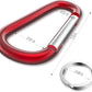 sprookber 3" Aluminum Carabiner D Ring, Caribeener Clips, Spring Snap Hook for Keychain Clip, Set of 10
