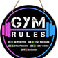 HSNBT Gym Signs Wall Decor, Home Gym Motivational Wall Decor Gym Hanging Signs Decorations for Fitness Workout Room Gift for Woman Man Gym Enthusiast, Gym Rules