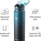 Enerbone 32 oz Insulated Water Bottle, Stainless Steel Bottle with Carrying Strap, Double-Wall Vacuum Insulation Design, Leakproof Sports Bottle with Straw, Keep Drinks Cold or Hot for Hours