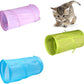 iCAGY Foldable Spiral Cat Tunnel - Indoor Toy for Small Cats, Kittens, and Rabbits - Tube for Interactive Play and Outdoor Fun - Pet Toy 20" 3 Pcs （Light Pink, Light Green, Sky Blue）