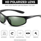 FAGUMA Polarized Sports Sunglasses For Men Cycling Driving Fishing UV400 Protection