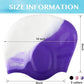 Swim Cap Long Hair,Silicone Swimming Caps with 3D Ear Cover,Waterproof Adult Swim Hats Bathing Caps for Women Men,Keep Your Hair Dry