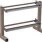 Body-Solid (PDR282X) 2-Tier Dumbbell Rack - Heavy-Duty 30inch Wide Weight Stand, Home Gym Storage Solution Holds 1 pair each of 5-30 lb. Dumbbells
