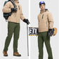 Rdruko Men's Snow Pants Waterproof Insulated Winter Hiking Pants Snowboard Fleece Lined Softshell Ski Pants
