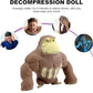 Stretchy Glue-Sand Filled Rubber Gorilla Soft Latex Decompression Doll Toy, Animal High-Elastic Stretchable, Adults' Decompression Toy