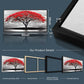 Framed Canvas Wall Art For Living Room Bathroom Wall Decor Black And White Landscape Red Tree Moon Scenery Hang Painting Home Decorations For Office Bedroom Kitchen Works Canvas Prints Pictures