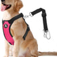 Dog Seat Belt, Safety Vest Dog Car Harness with Adjustable Buckle Dog Seat Belt for Vehicle Nylon Pet Safety Seat Belts Heavy Duty(L, Magenta)