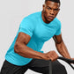 Zengjo Athletic Shirts for Men Short Sleeve Quick Dry Workout Running Gym Sport Exercise Tee Moisture Wicking
