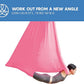 Aerial Silk Yoga Hammock & Swing for Home, Inversion Exercises, Starter Kit for All Levels - Durable with Extension Straps, Carabiners, and Pose Guide