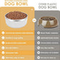 IKITCHEN Dog Bowl for Food and Water, 64 Oz Stainless Steel Pet Feeding Bowl, Durable Non-Skid Double Wall Insulated Heavy Duty with Rubber Bottom for Medium Large Dogs (64 Ounces/8 Cup, White)