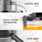 GDOR 1200W Juicer, 3.2" Wide Chute, Titanium-Enhanced Blade, Heavy-Duty Copper Motor, Dual Speed Centrifugal Juice Extractor, BPA-Free, Silver