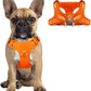 Dog Harness Step in Dog Vest Harness, Reflective Adjustable Puppy No Pull Harness Breathable Soft for Small and Medium Dogs Cats, Orange, S