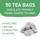 HANDPICK, Senna Tea Bags (50 Count) Non-GMO, Caffeine Free, Senna Leaves- Mild Taste | Premium Round Eco-conscious Tea Bags