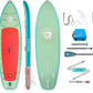 iROCKER Cruiser 7.0 Inflatable Stand Up Paddle Board Premium SUP and Accessories - Beginner Friendly - Extra Wide Base - Tandem Capable