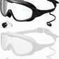 Rantizon Swim Goggles 2 Pack, Wide View Anti Fog&UV Swimming Goggles for Audlt, No Leaking Swim Glasses for Men Women Kids