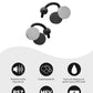 nwm DOTS Wireless On-Ear Speakers (Open Ear Earphones) Sound Leakage suppressed (PSZ Technology - Bone Conduction Alternative) with Optimal Microphone Function Designed in Japan | Stone White