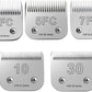 5Pack Dog Grooming Blades Compatible with Andis Dog Clippers,Dog Clipper Blades Compatible with Oster A5,Wahl km10 Dog Clippers for Animal Dog Cat Horse,Stainless-Steel Blade Sharp