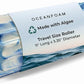 Oceanfoam Ripple Travel Foam Roller (11" x 3.35") Firm Mini Foam Roller for Physical Therapy, Deep Tissue Massage, Back Pain - High Density, Ergonomic Wave Textured - Yoga, Exercise (Royal Marbled)