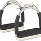 Flex Stainless English Saddle Stirrups Iron Pads Knee Ankle Stress Pain Relief