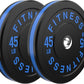 2 Inch Bumper Plates，10-500lbs，Barbell Rubber Olympic Weight Plates Set for Home Gym, Strength Training & Weight Lifting, Multiple Options Colors