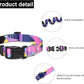 Mercano Adjustable Dog Collar - Special Design Patterns, Soft Nylon Comfortable Sturdy Pet Collar for Small Medium Large Dogs (XS, Geometry Purple)