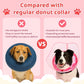 Soft Dog Cone Collar, Inflatable Donut Cones Alternative After Surgery with No-Lick Shield for Large/Medium/Small Dogs to Stop Licking, Elizabethan Neck Ecollars of Shame Comfy Pillow Recovery, Pink