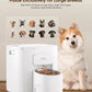 Automatic Dog Feeder for Large Breed, 15L/ 63Cups Vacuum-Sealed Storage & Timed Auto Dog Food Dispenser 2in1, Airtight 100% Freshness, Anti-Blockage, Support up to 22mm Pet Food, Stainless Steel Bowl